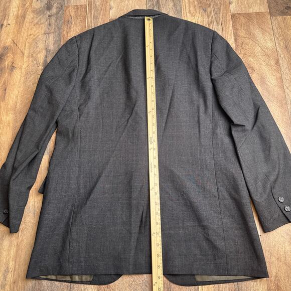 Vintage Brooks Brothers 346 Wool Blazer Men's 42R Gray Sport Coat USA Made 6548 - Picture 7 of 11
